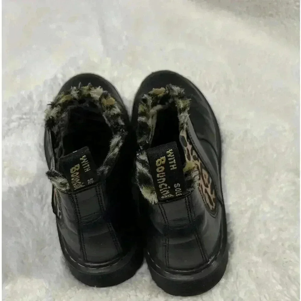 Dr.Martens Kids 2976 Leonore Leo Ankle Leather Boots Shoes Sz 6 - Picture 3 of 8